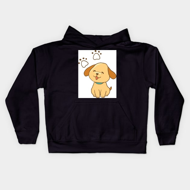 dogslover Kids Hoodie by yellowpinko